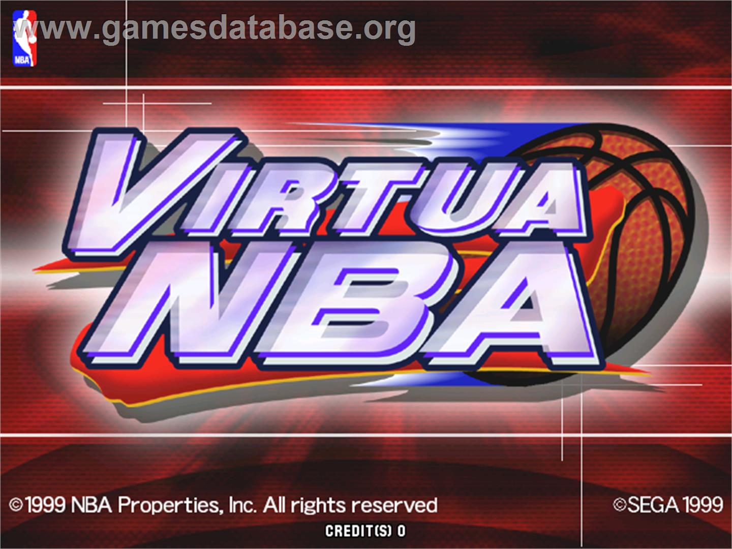 Virtua NBA - Arcade - Artwork - Title Screen