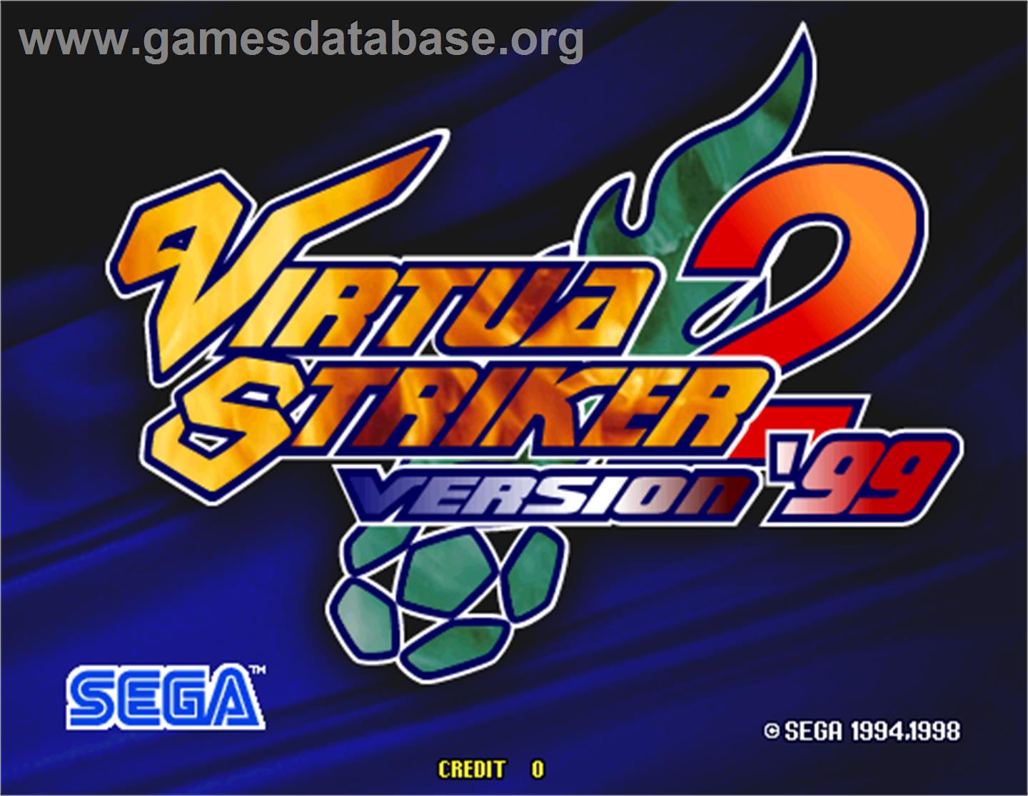 Virtua Striker 2 '99.1 - Arcade - Artwork - Title Screen