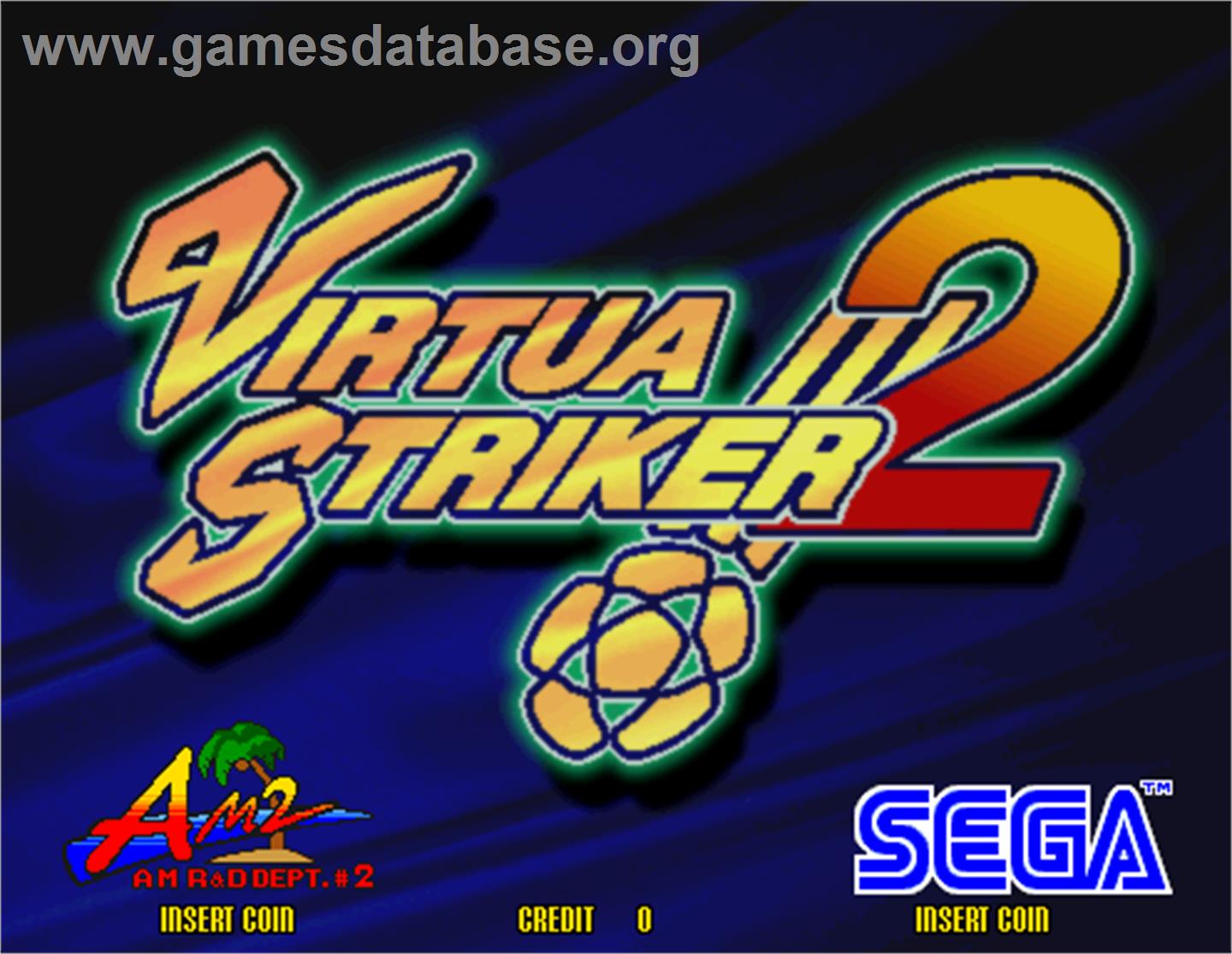 Virtua Striker 2 - Arcade - Artwork - Title Screen