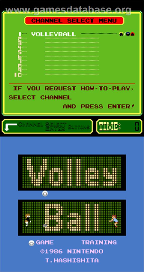 Volley Ball - Arcade - Artwork - Title Screen