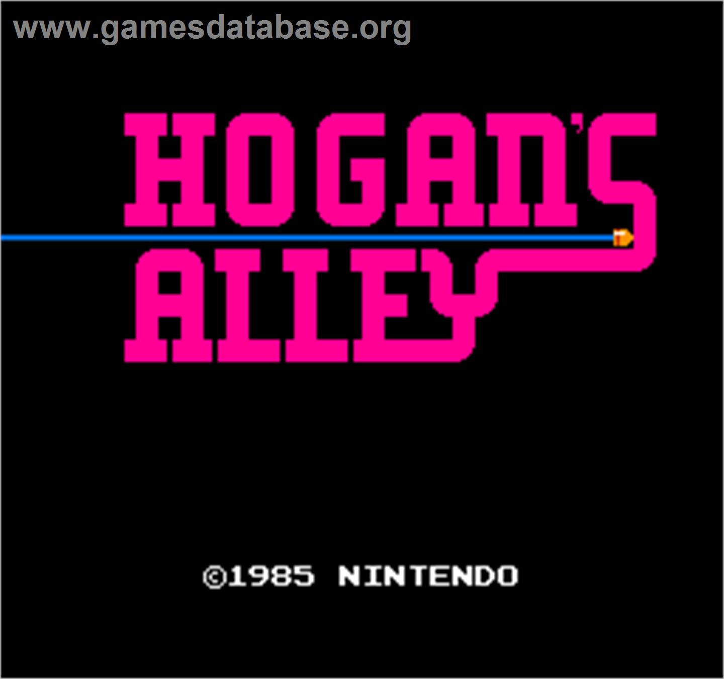 Vs. Hogan's Alley - Arcade - Artwork - Title Screen