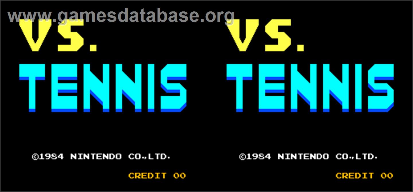 Vs. Tennis - Arcade - Artwork - Title Screen
