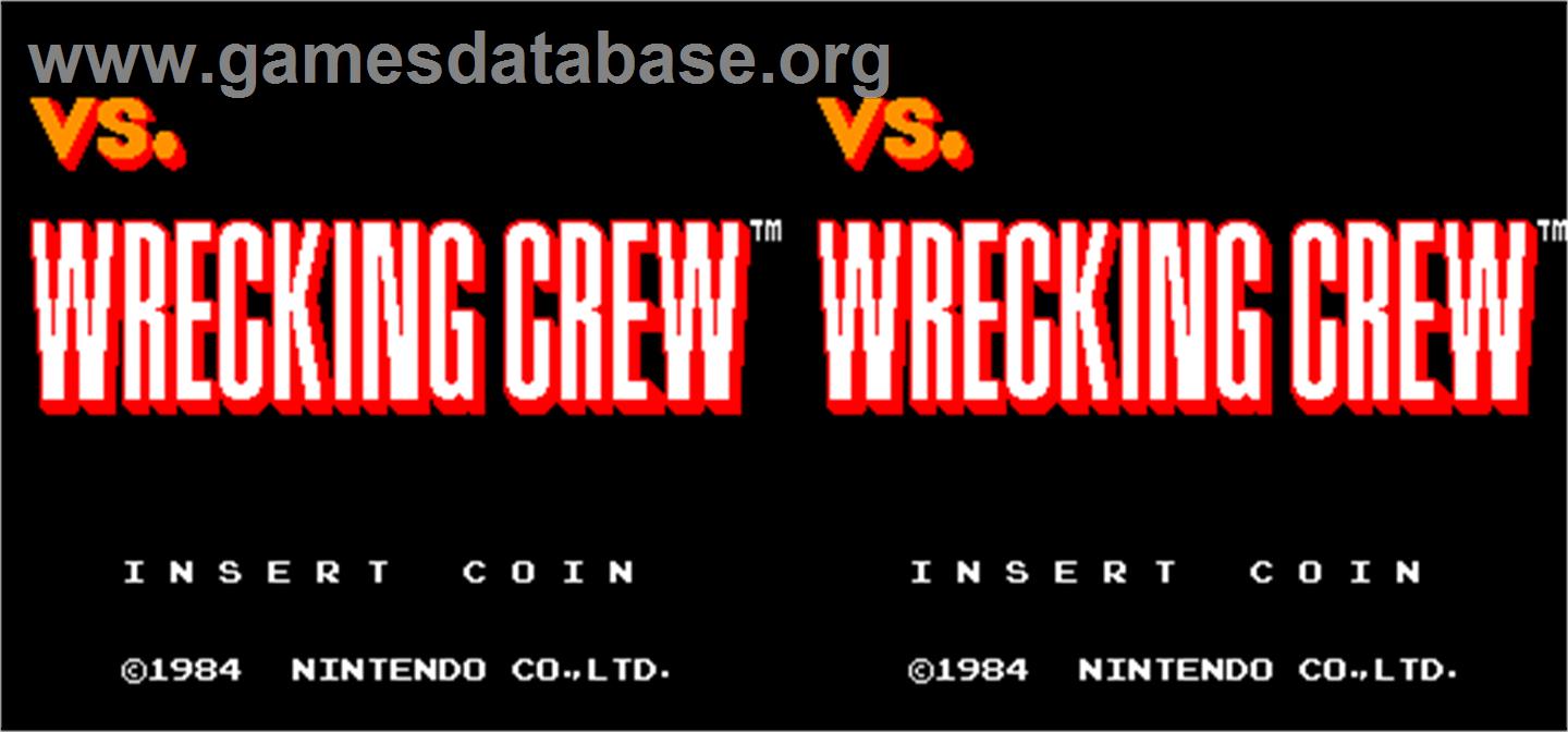 Vs. Wrecking Crew - Arcade - Artwork - Title Screen