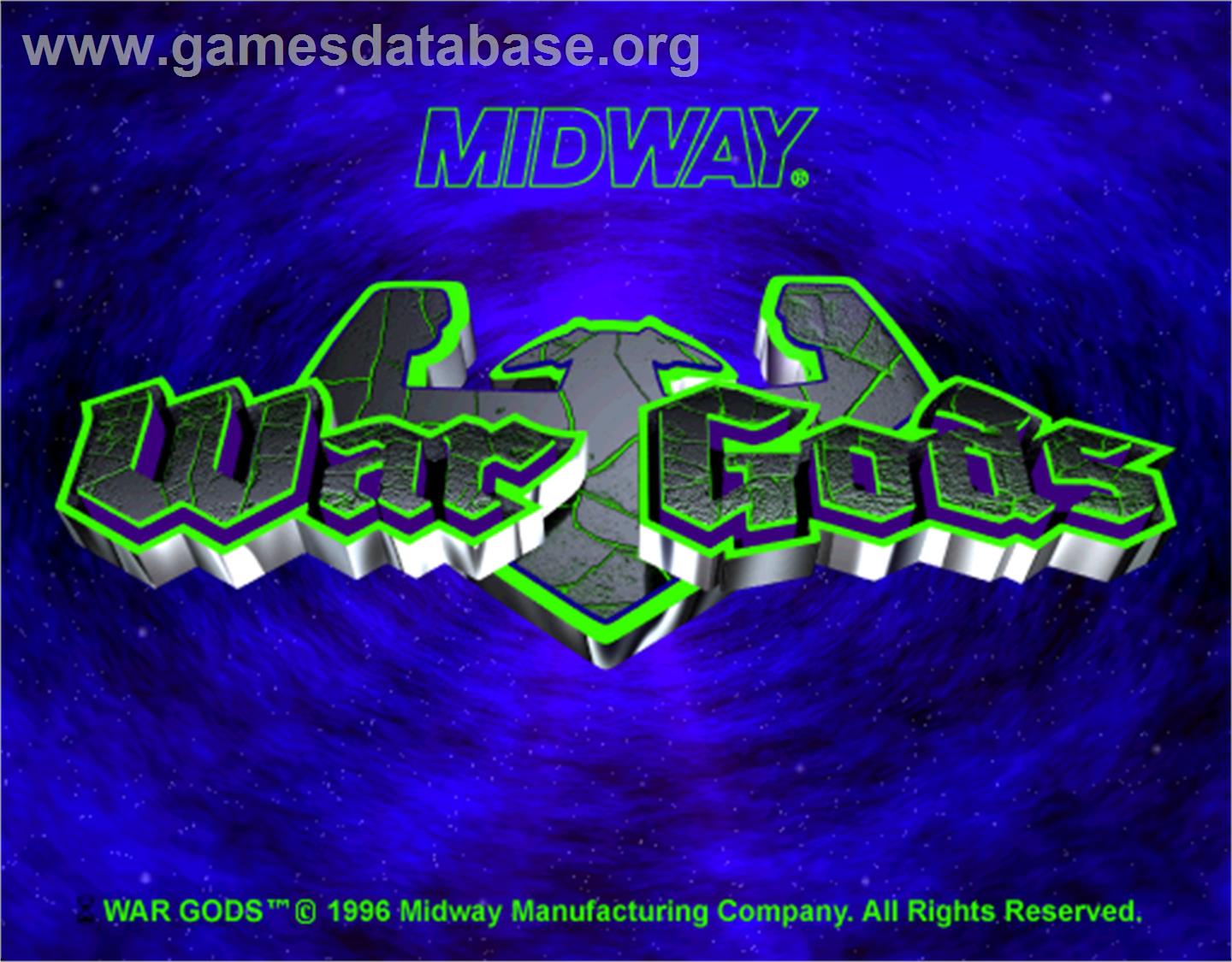 War Gods - Arcade - Artwork - Title Screen
