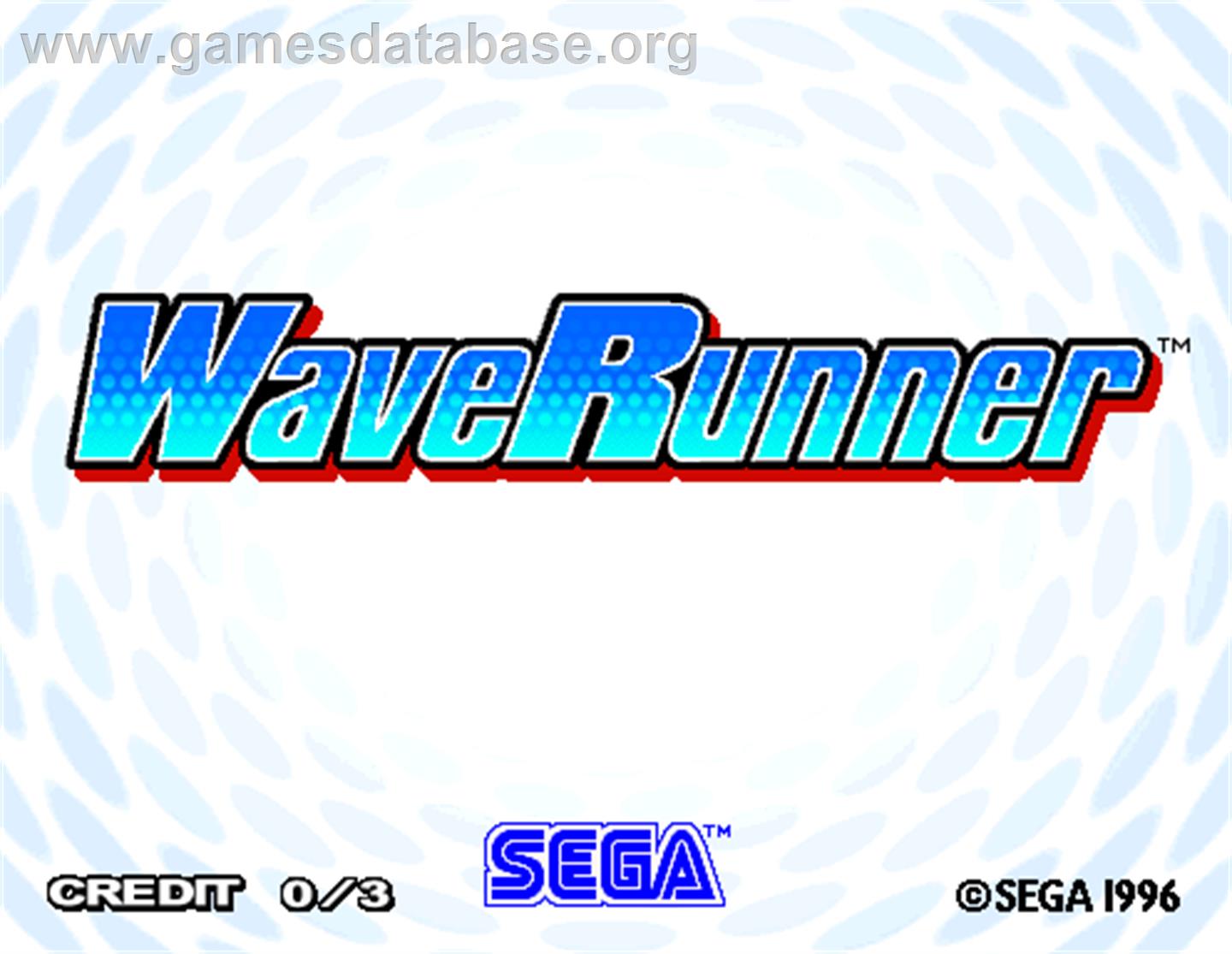 Wave Runner - Arcade - Artwork - Title Screen