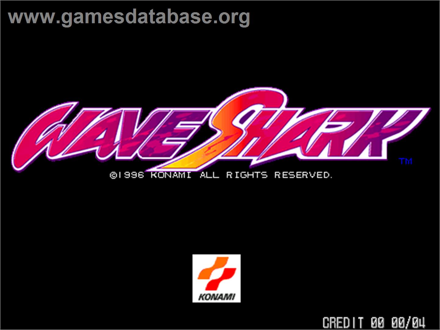 Wave Shark - Arcade - Artwork - Title Screen