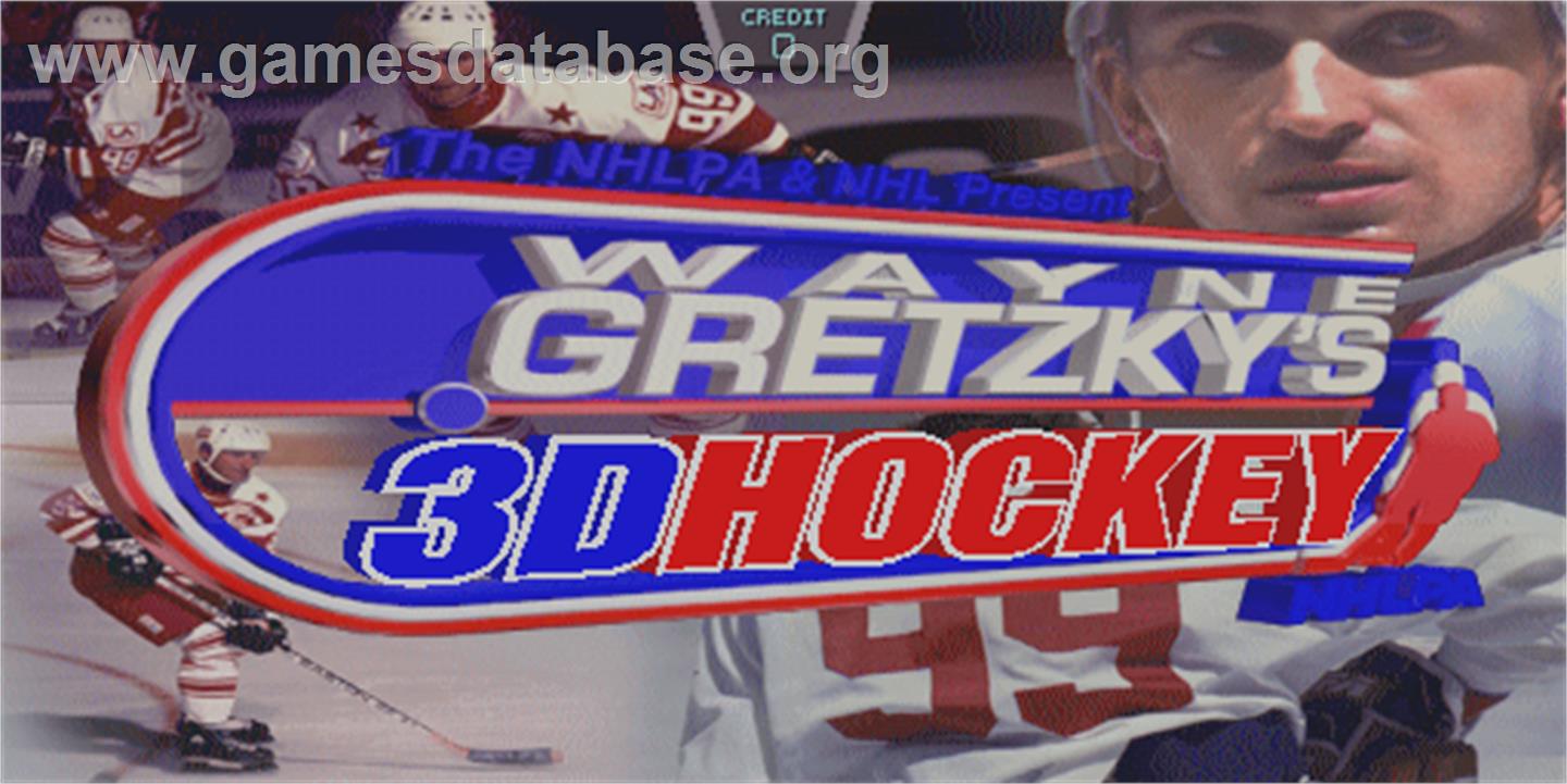 Wayne Gretzky's 3D Hockey - Arcade - Artwork - Title Screen