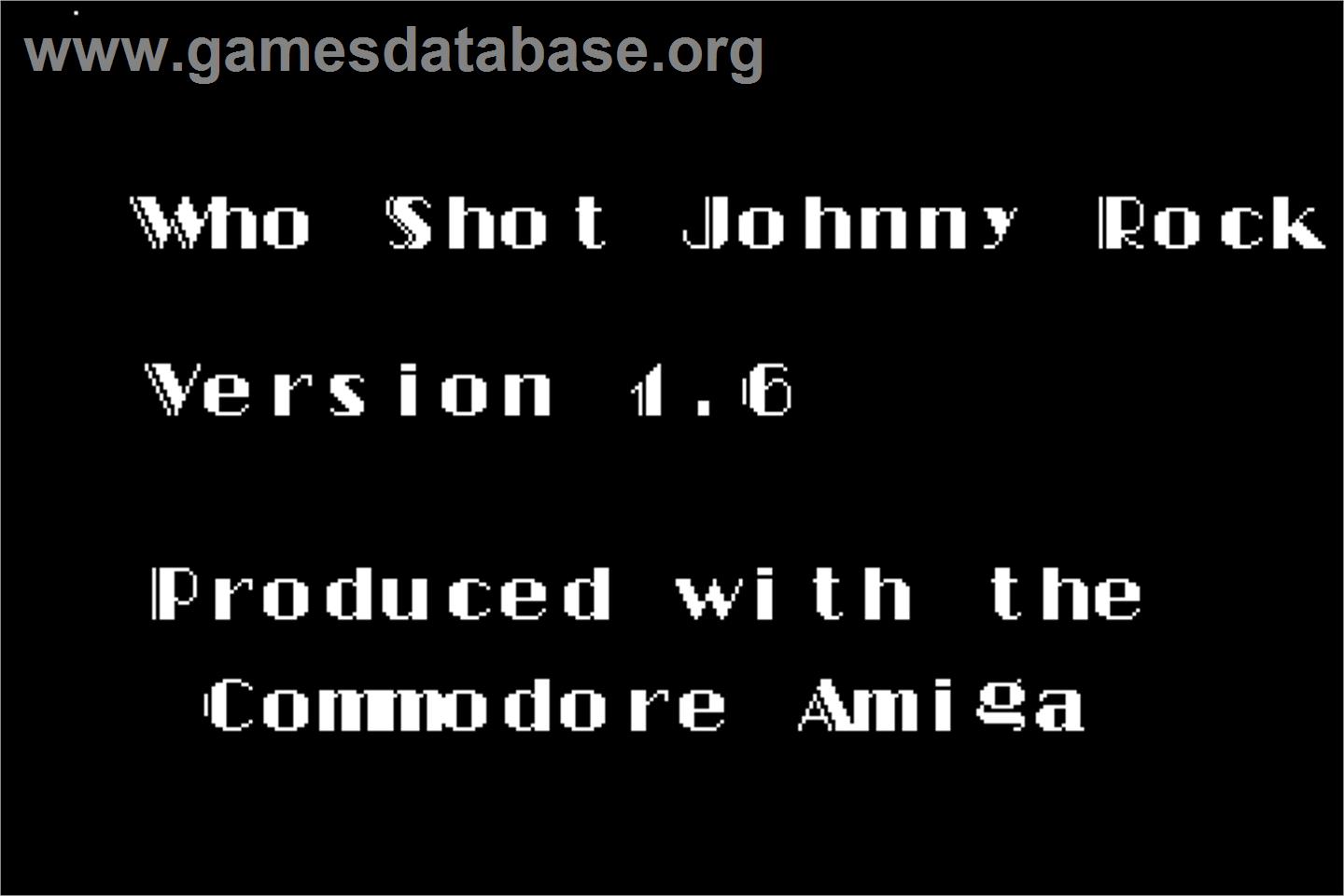Who Shot Johnny Rock? v1.6 - Arcade - Artwork - Title Screen
