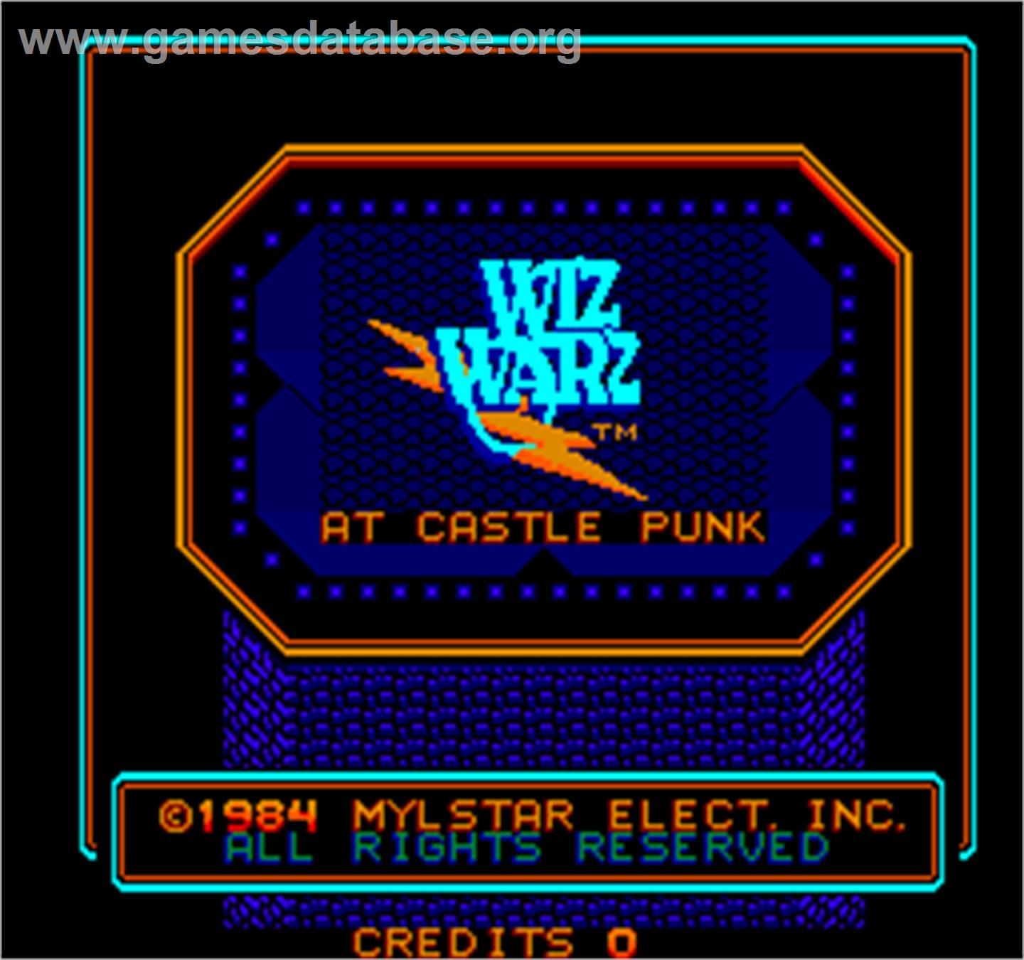 Wiz Warz - Arcade - Artwork - Title Screen
