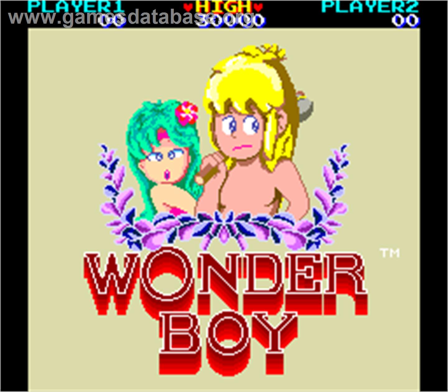 Wonder Boy Deluxe - Arcade - Artwork - Title Screen