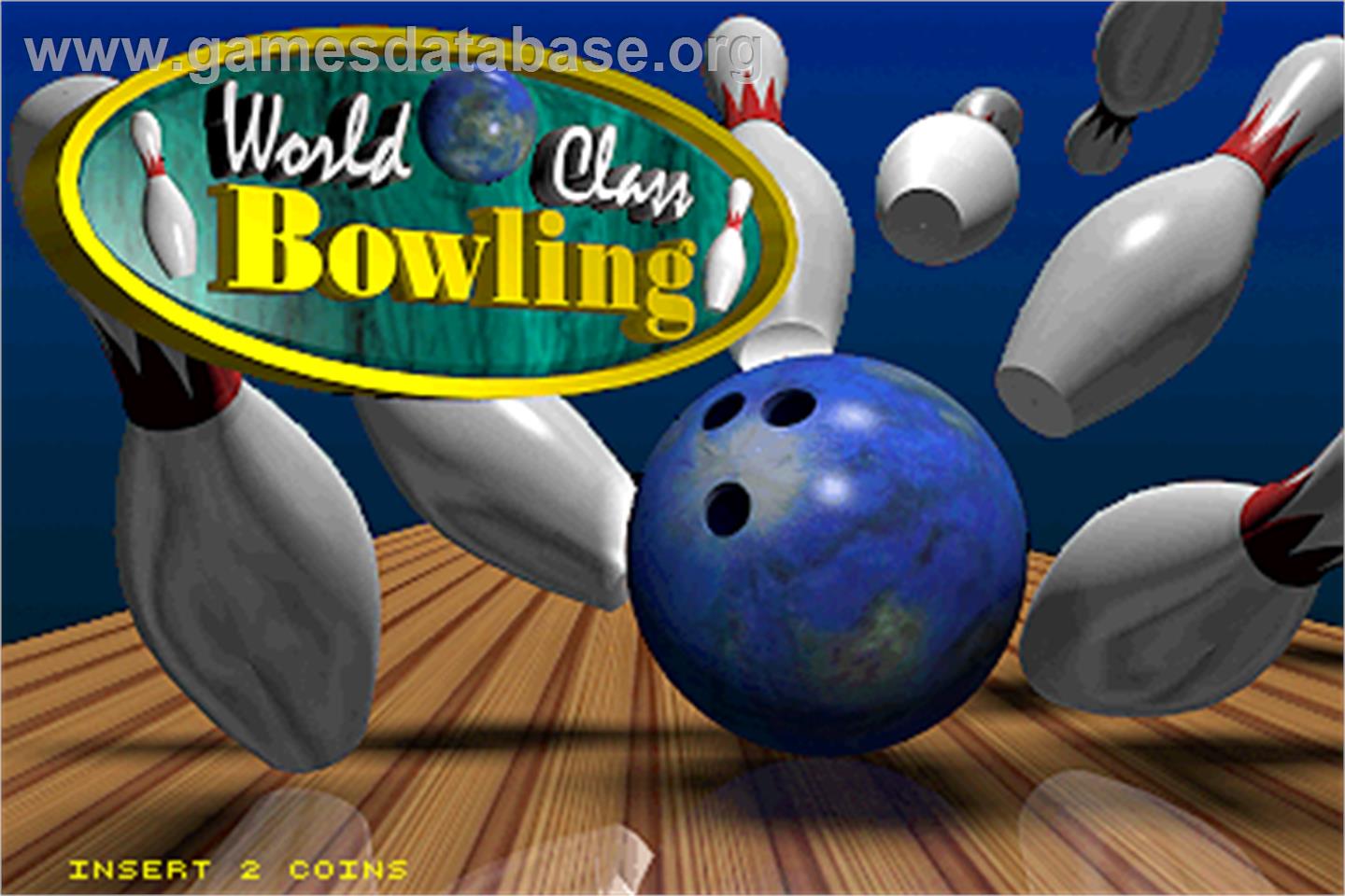 World Class Bowling Deluxe - Arcade - Artwork - Title Screen