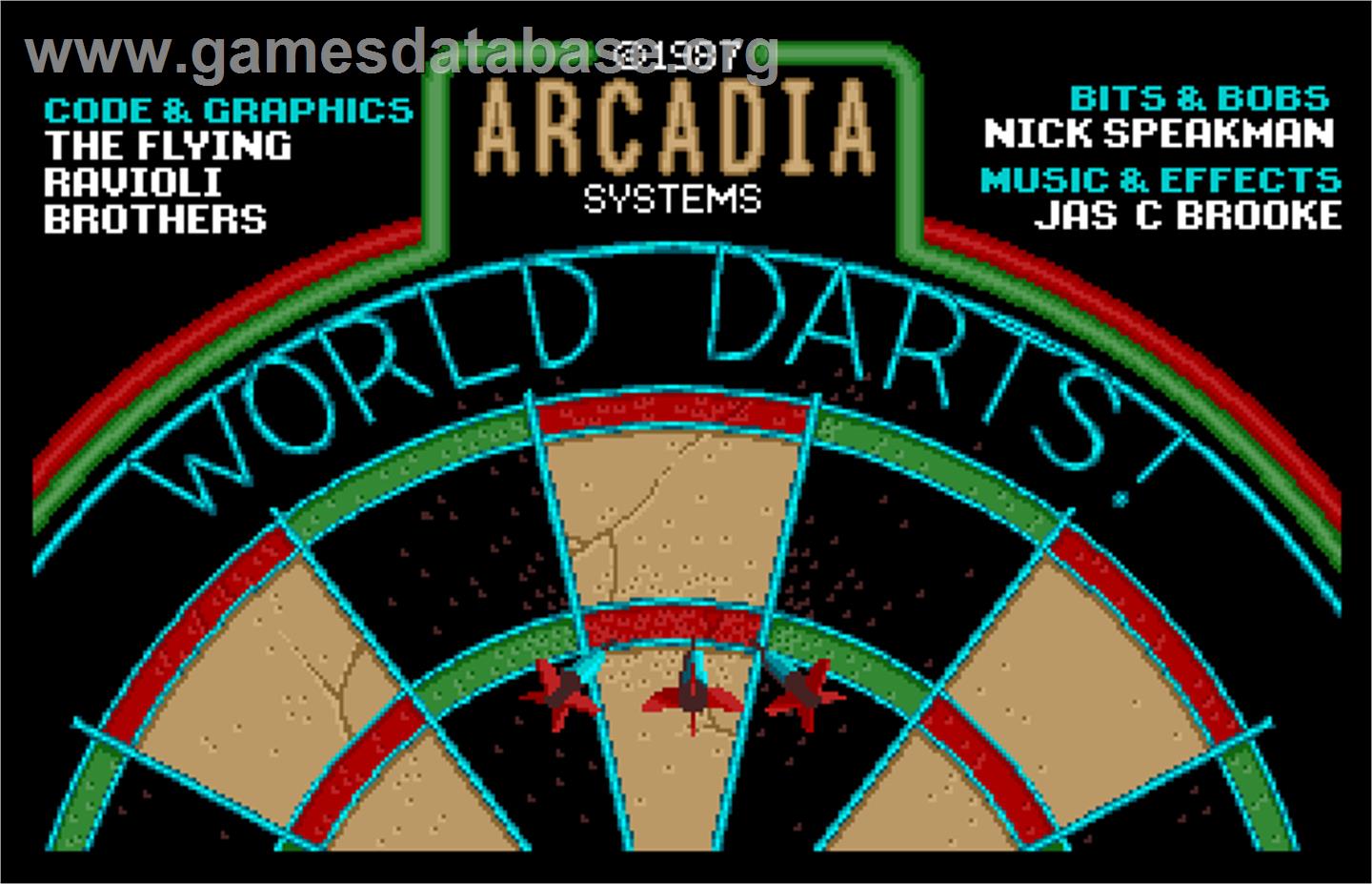 World Darts - Arcade - Artwork - Title Screen