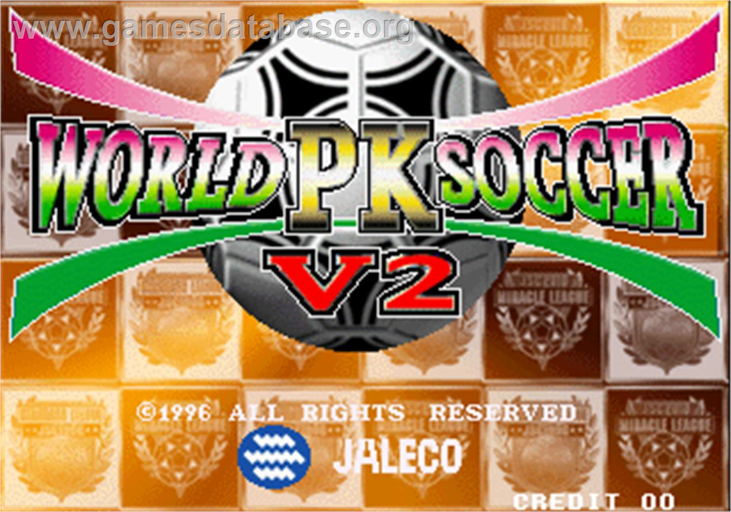 World PK Soccer V2 - Arcade - Artwork - Title Screen