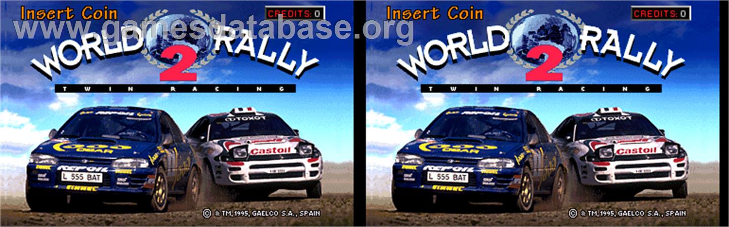 World Rally 2: Twin Racing - Arcade - Artwork - Title Screen