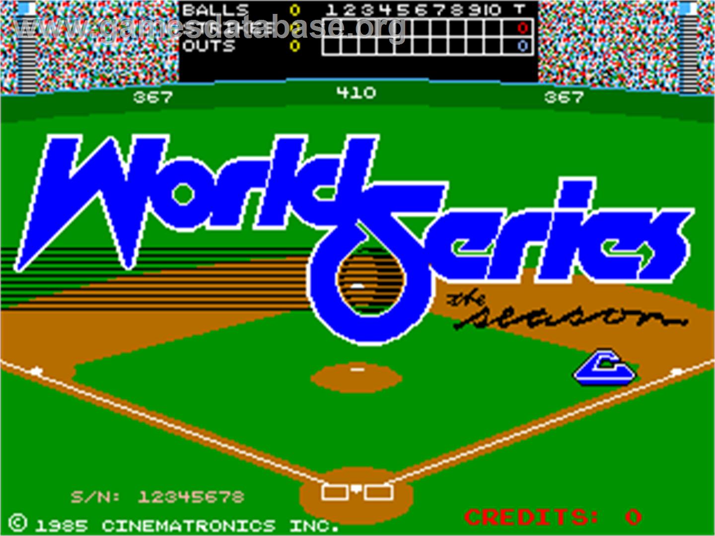 World Series: The Season - Arcade - Artwork - Title Screen