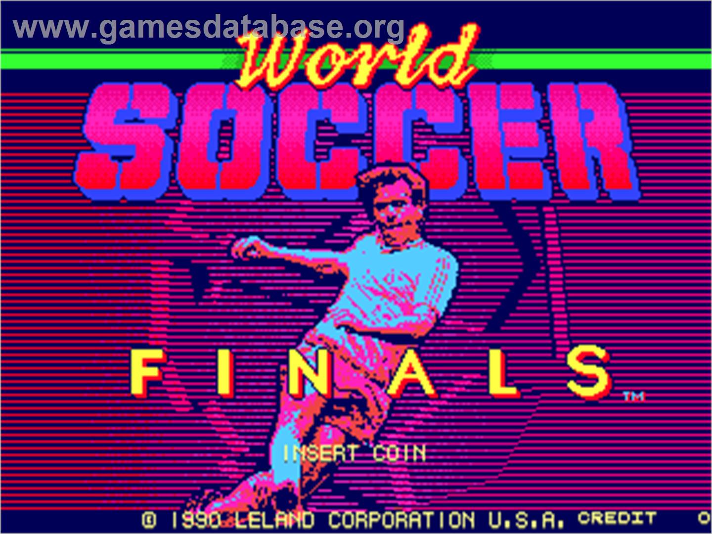 World Soccer Finals - Arcade - Artwork - Title Screen