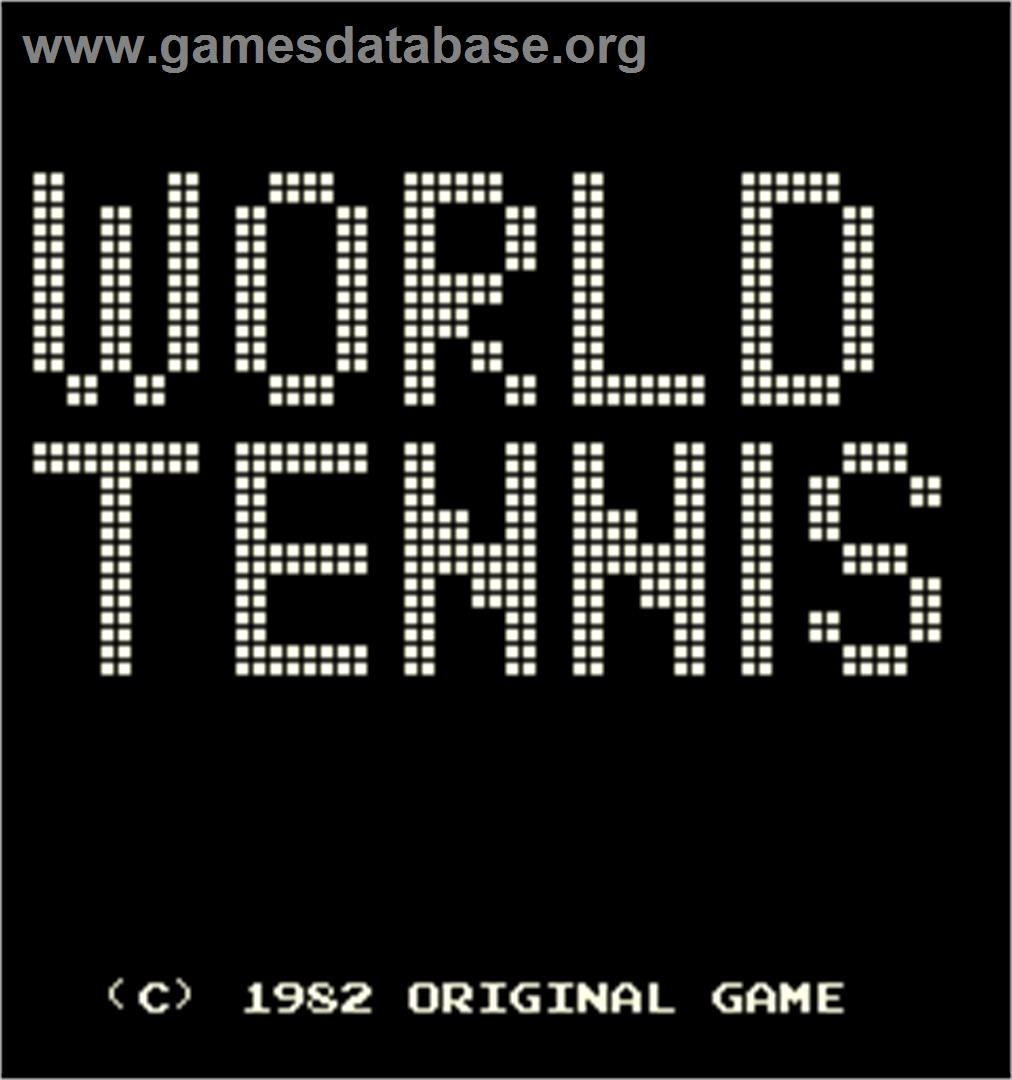 World Tennis - Arcade - Artwork - Title Screen