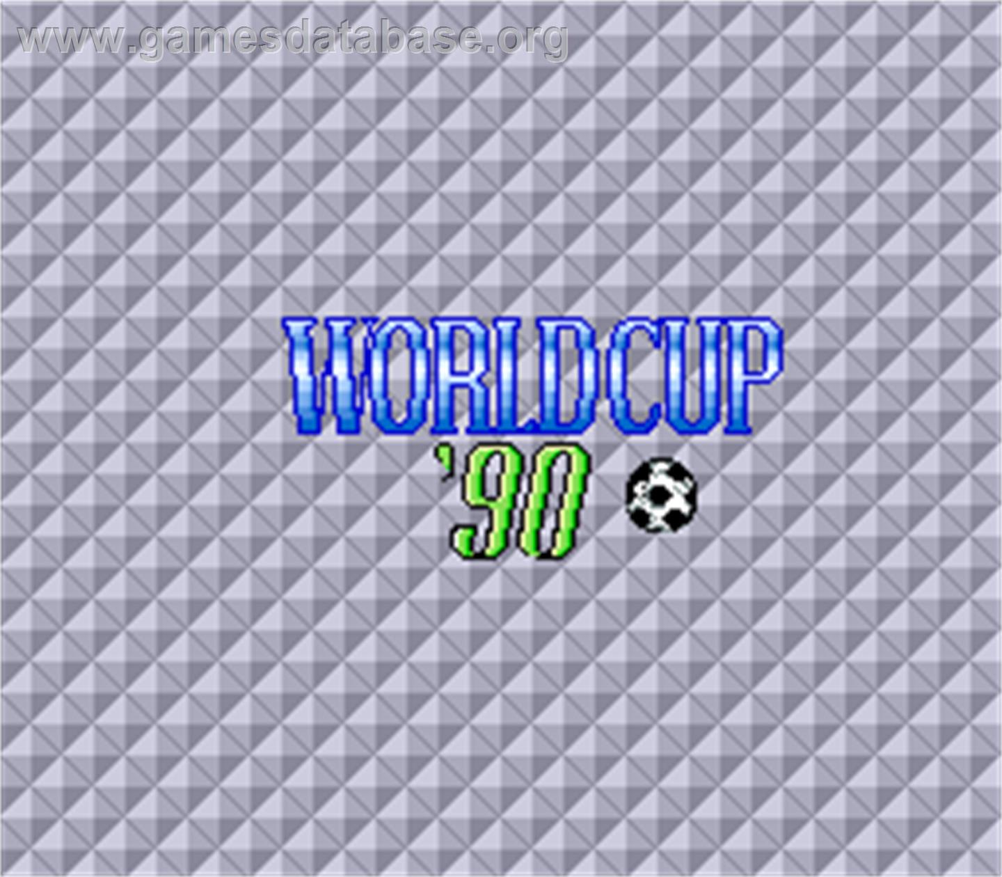 Worldcup '90 - Arcade - Artwork - Title Screen