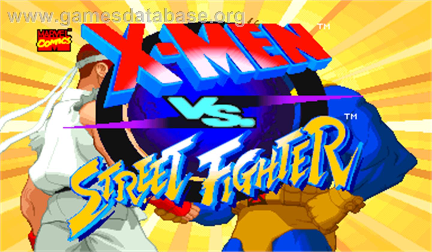 X-Men Vs. Street Fighter - Arcade - Artwork - Title Screen