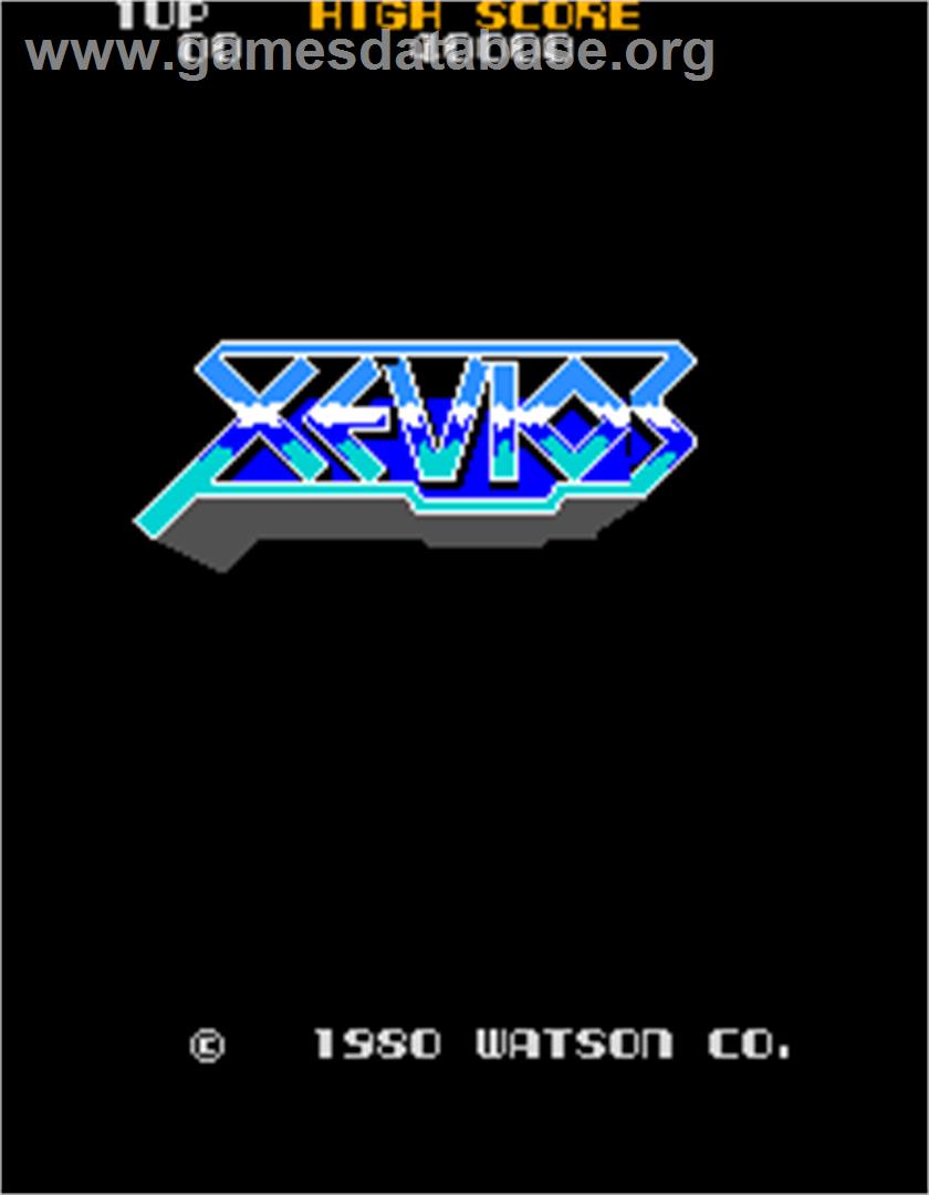 Xevios - Arcade - Artwork - Title Screen