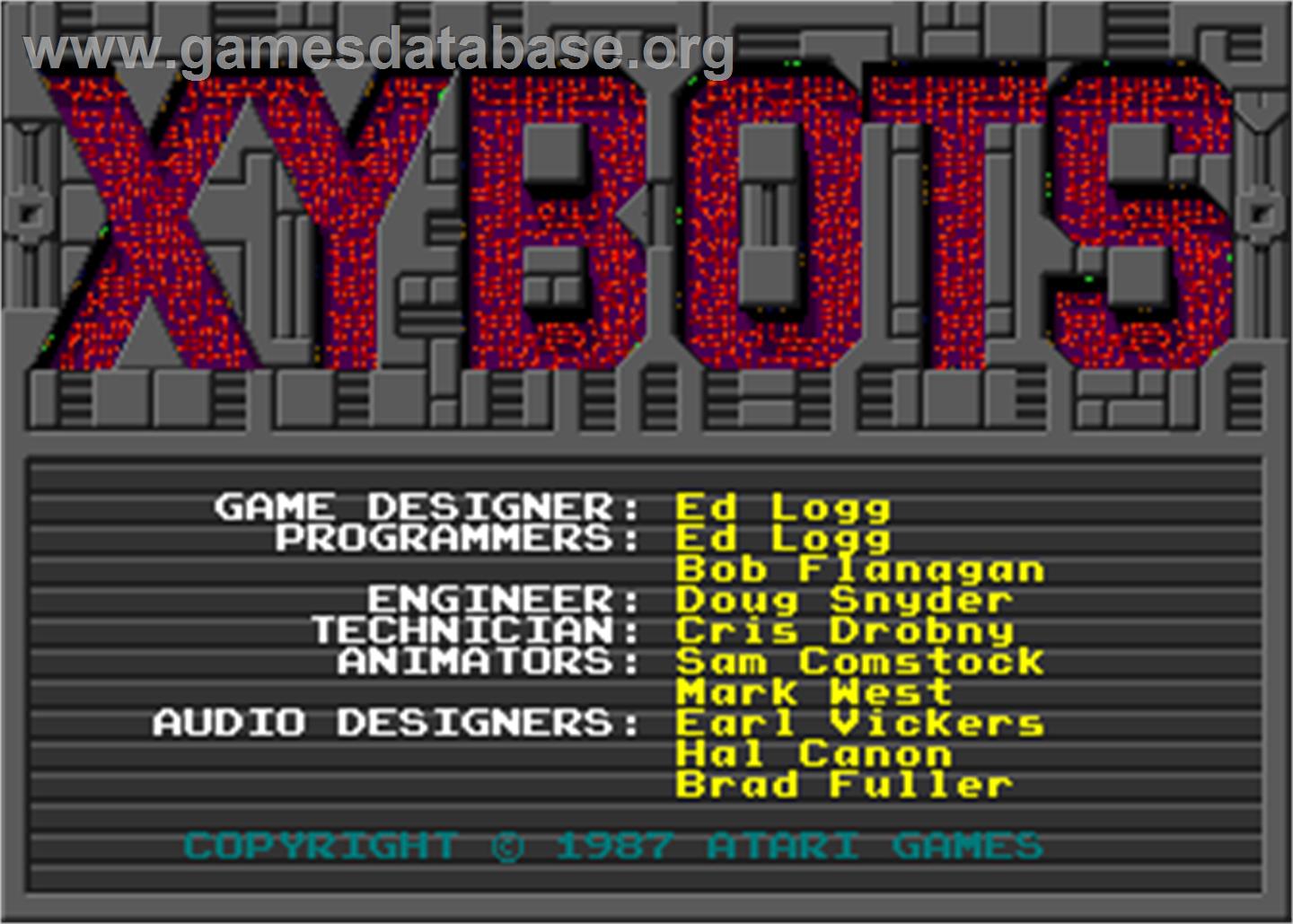 Xybots - Arcade - Artwork - Title Screen