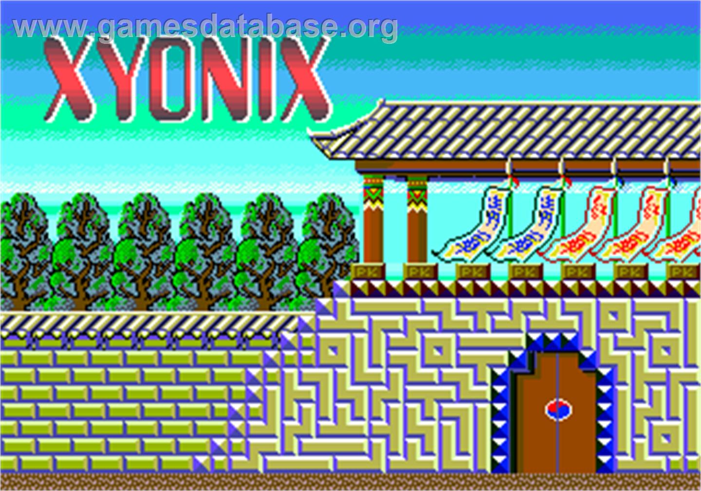 Xyonix - Arcade - Artwork - Title Screen