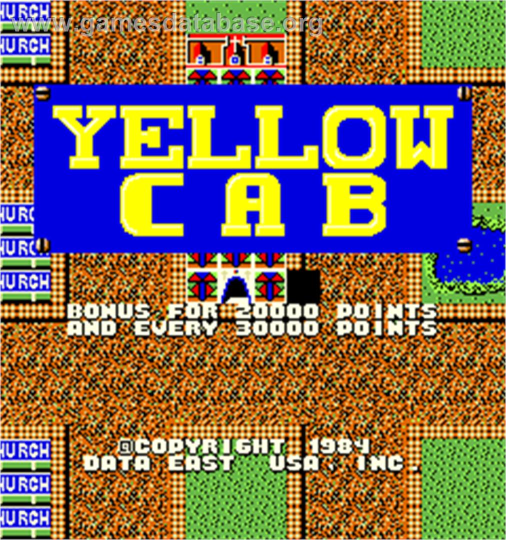 Yellow Cab - Arcade - Artwork - Title Screen