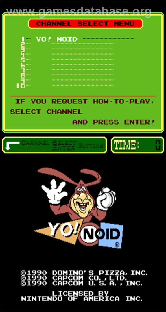 Yo! Noid - Arcade - Artwork - Title Screen