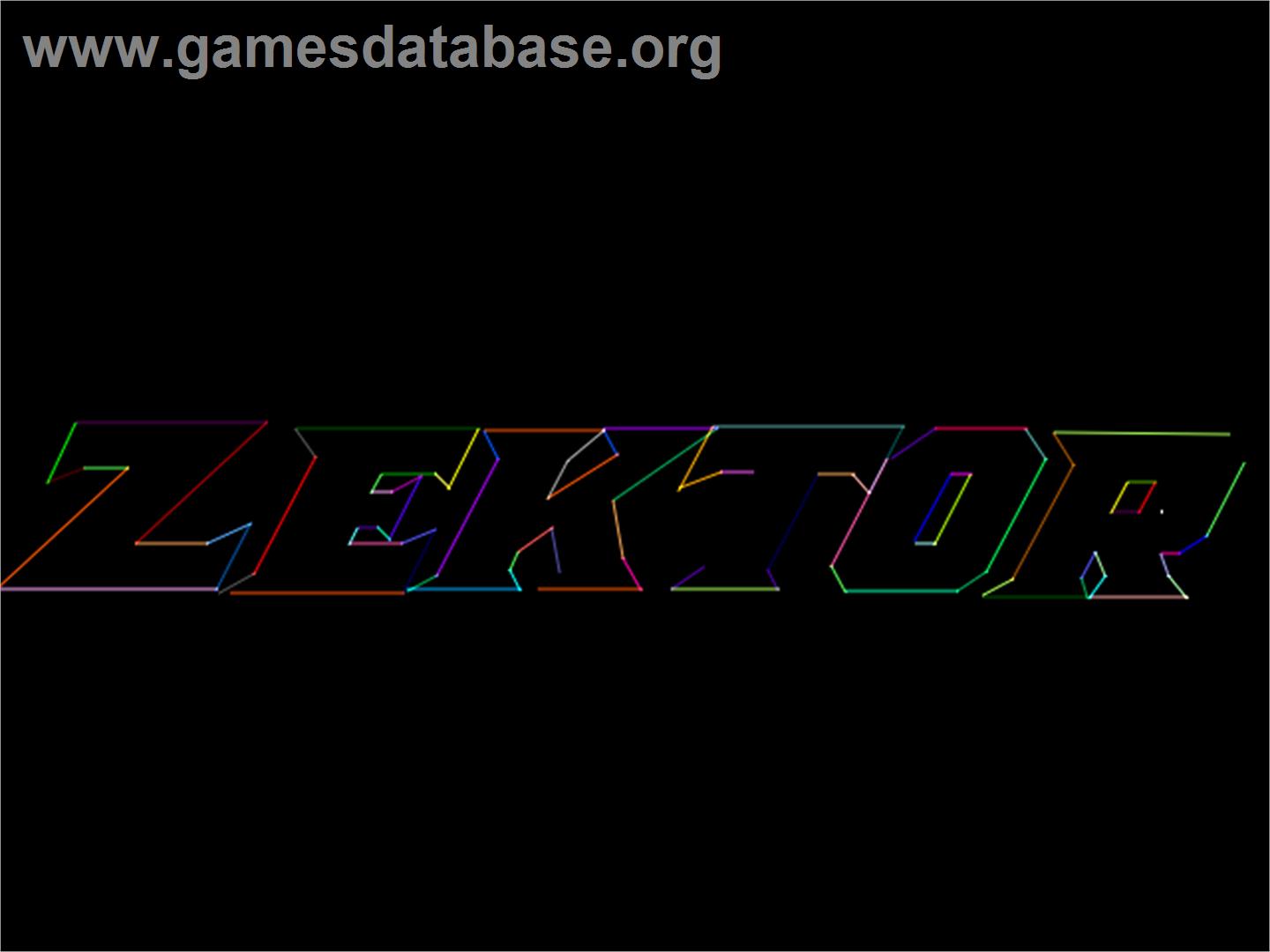 Zektor - Arcade - Artwork - Title Screen