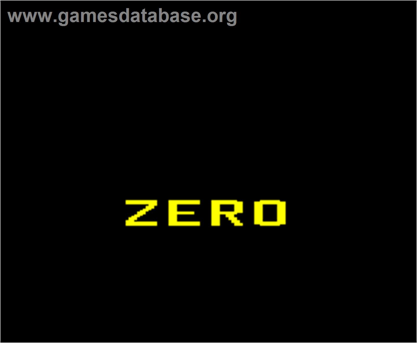 Zero - Arcade - Artwork - Title Screen