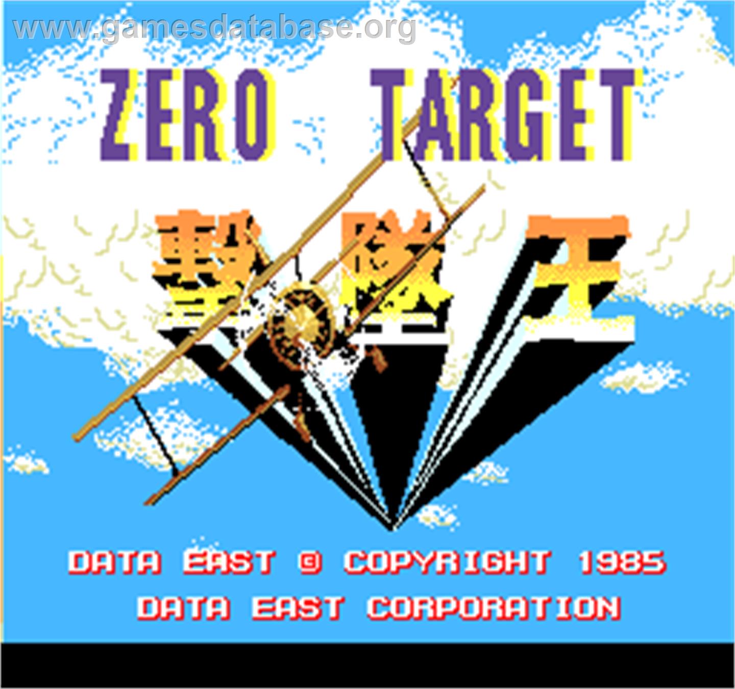 Zero Target - Arcade - Artwork - Title Screen