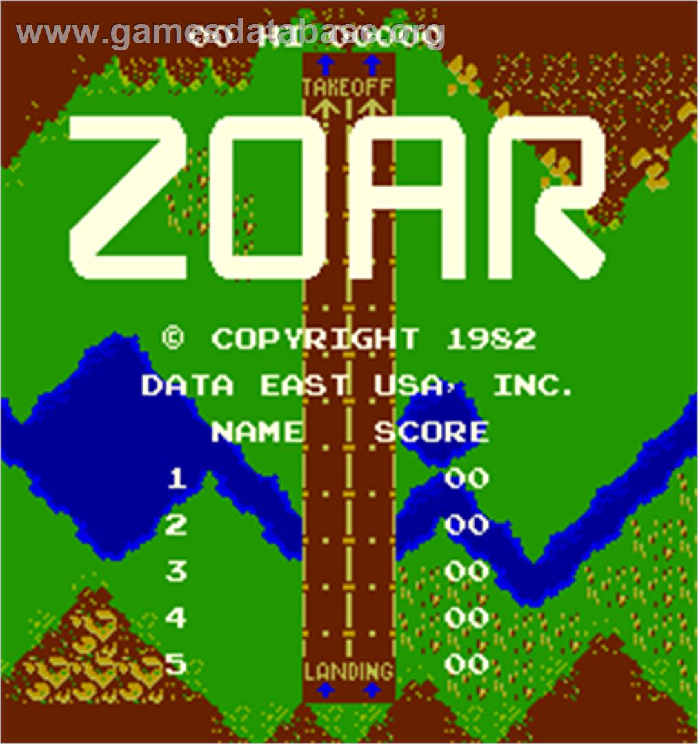 Zoar - Arcade - Artwork - Title Screen