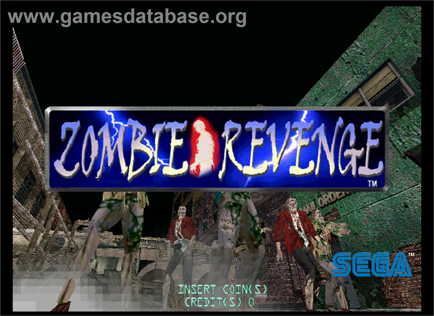 Zombie Revenge - Arcade - Artwork - Title Screen