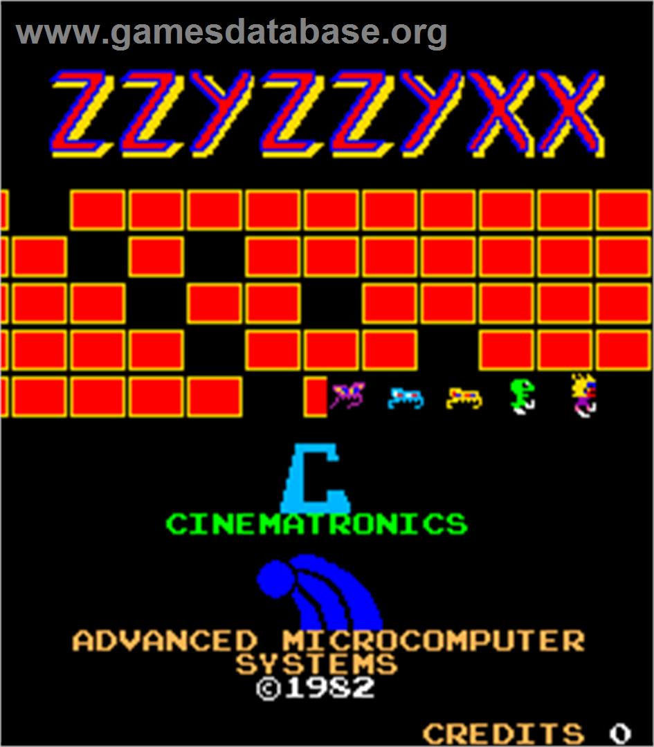 Zzyzzyxx - Arcade - Artwork - Title Screen