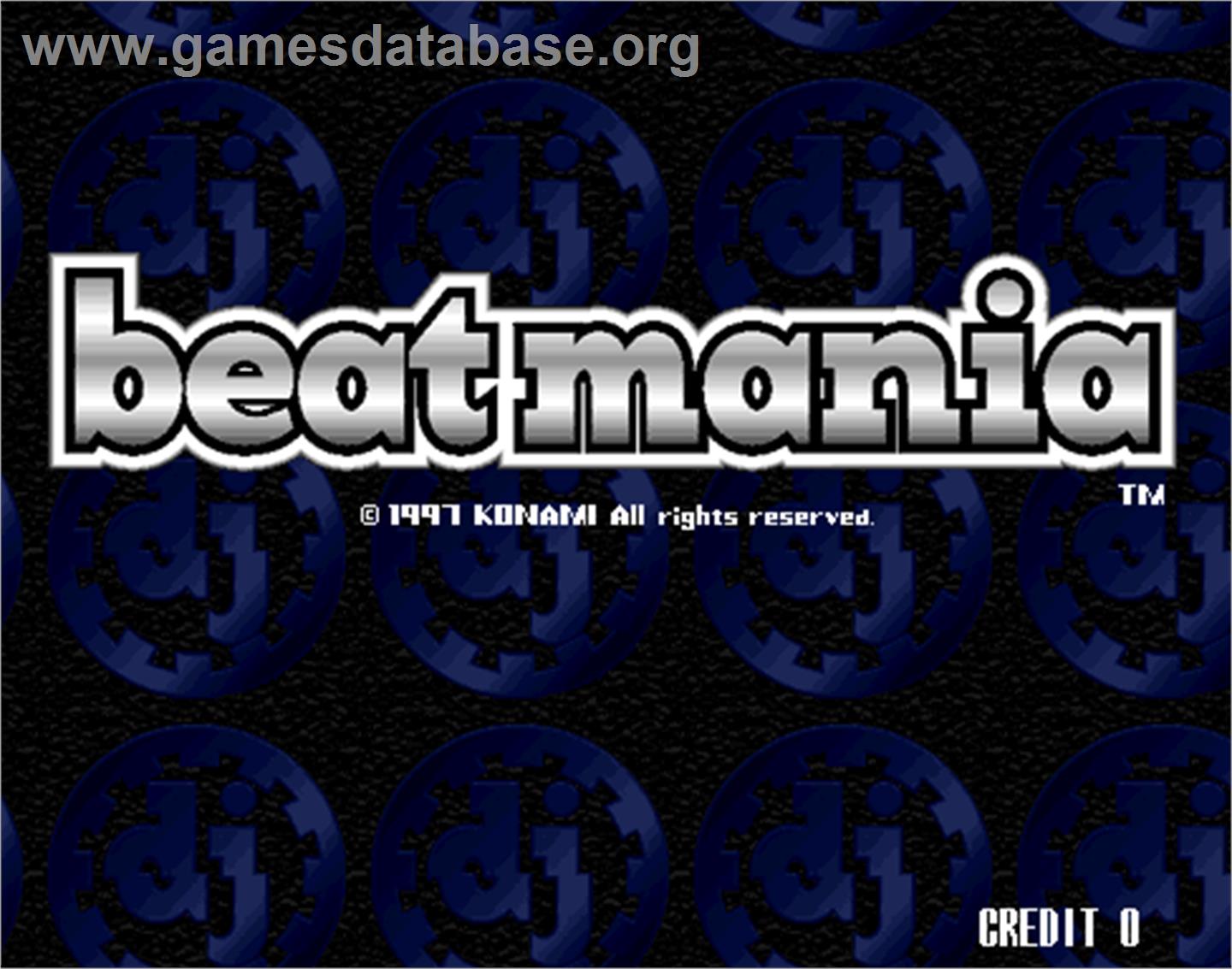 beatmania - Arcade - Artwork - Title Screen
