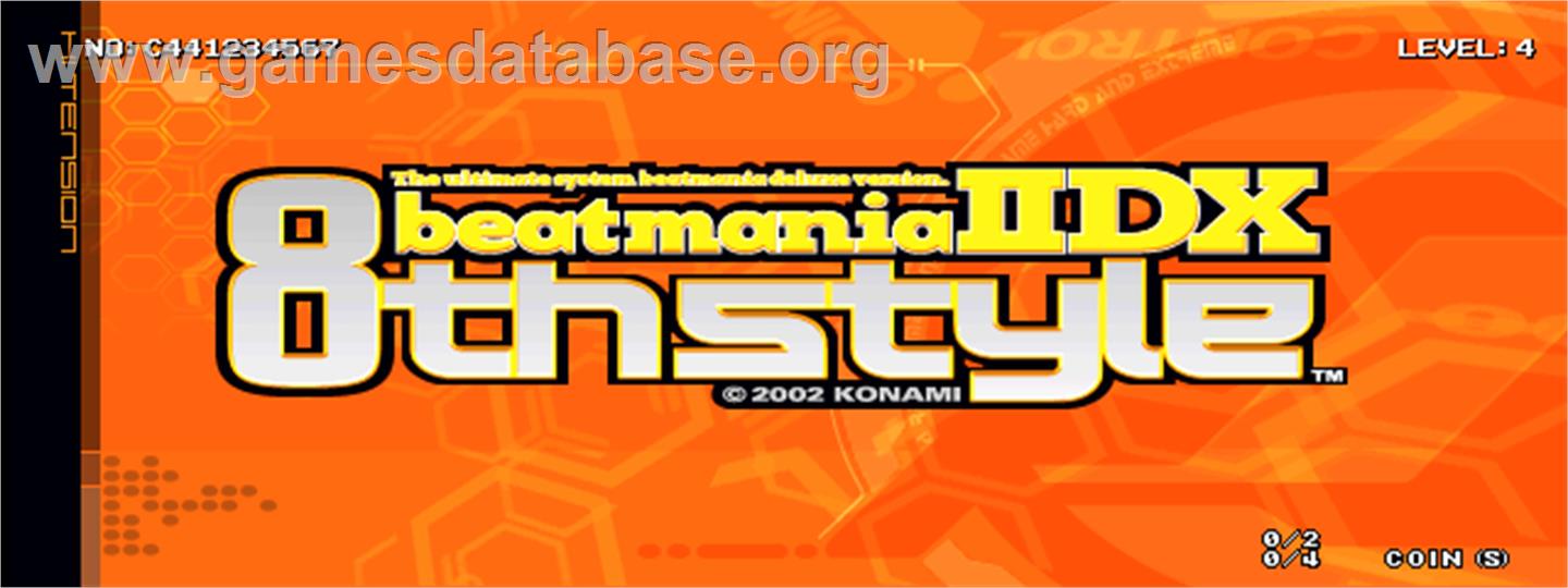 beatmania IIDX 8th style - Arcade - Artwork - Title Screen
