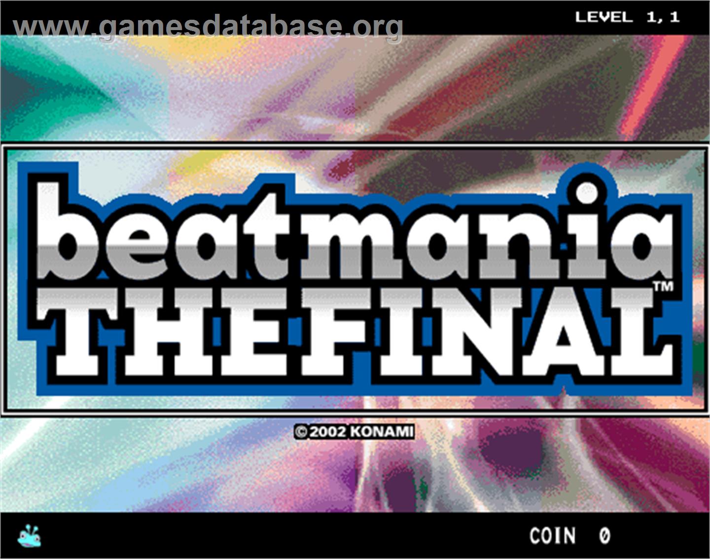 beatmania THE FINAL - Arcade - Artwork - Title Screen