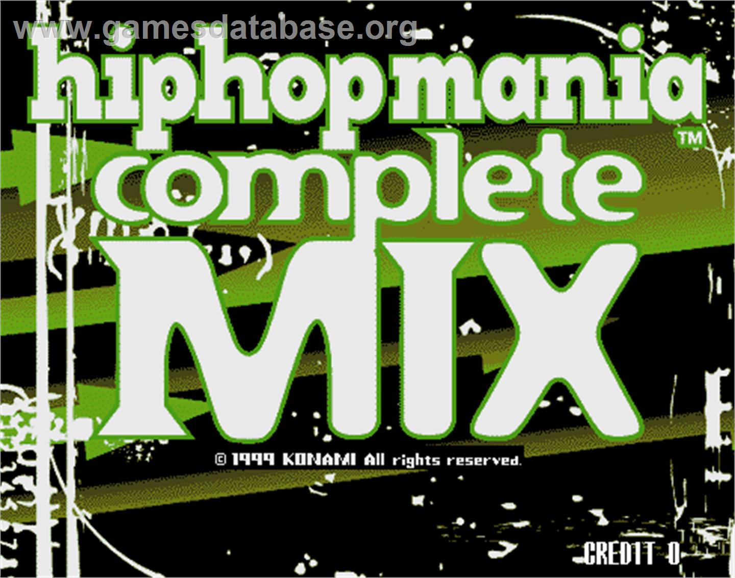 hiphopmania complete MIX - Arcade - Artwork - Title Screen