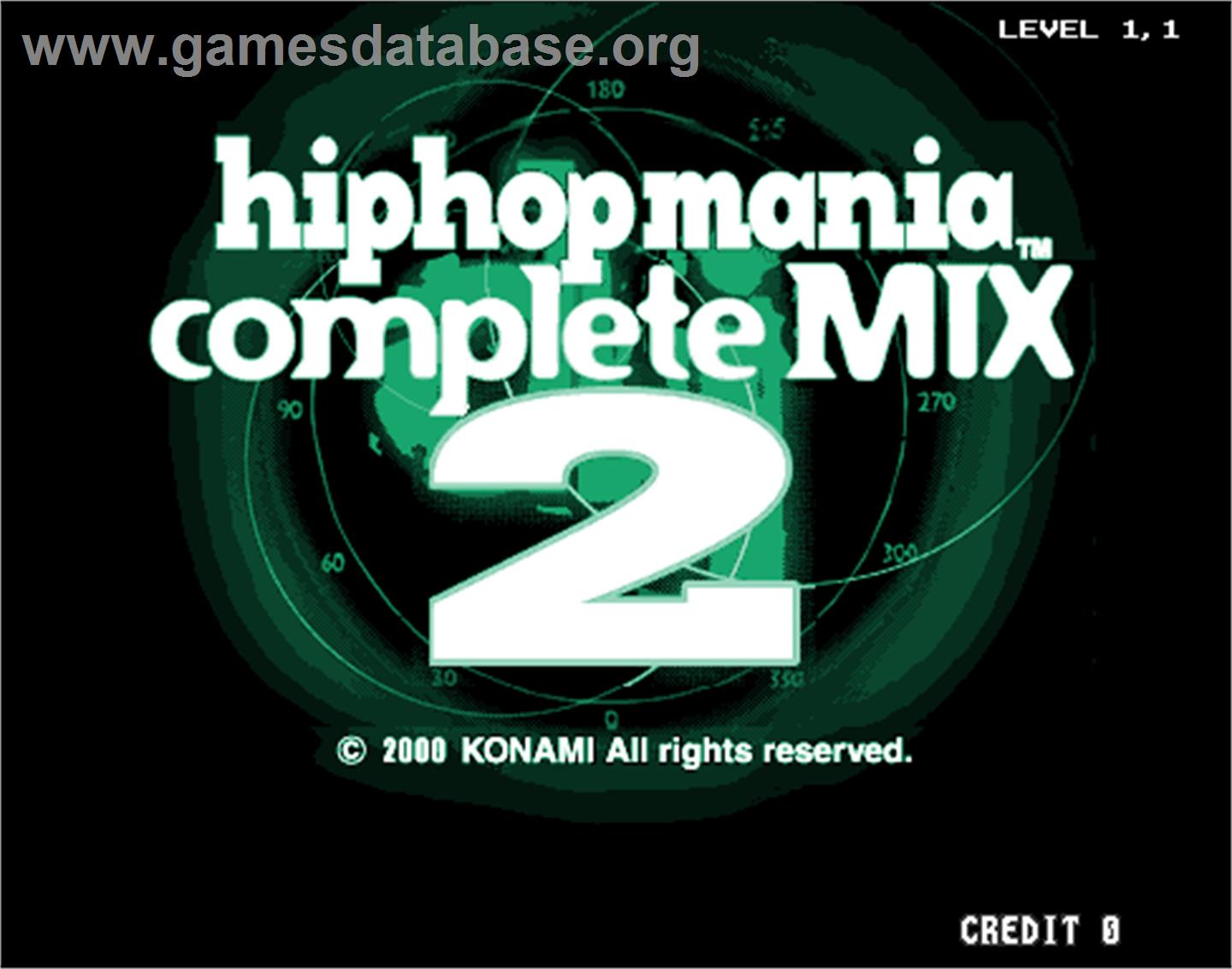 hiphopmania complete MIX 2 - Arcade - Artwork - Title Screen