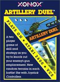 Box cover for Artillery Duel on the Atari 2600.