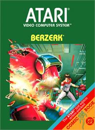 Box cover for Berzerk on the Atari 2600.