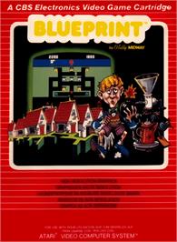 Box cover for Blue Print on the Atari 2600.