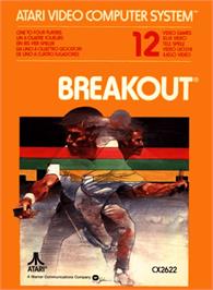 Box cover for Breakout on the Atari 2600.