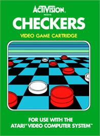 Box cover for Checkers on the Atari 2600.