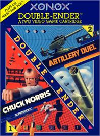 Box cover for Chuck Norris Superkicks on the Atari 2600.