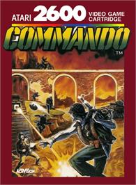 Box cover for Commando on the Atari 2600.