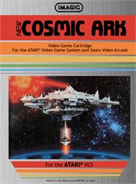 Box cover for Cosmic Ark on the Atari 2600.