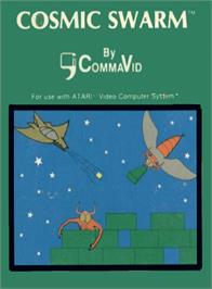 Box cover for Cosmic Swarm on the Atari 2600.