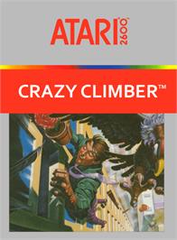 Box cover for Crazy Climber on the Atari 2600.