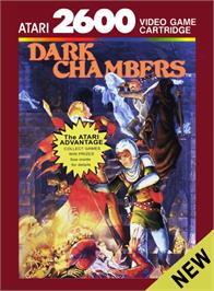 Box cover for Dark Chambers on the Atari 2600.